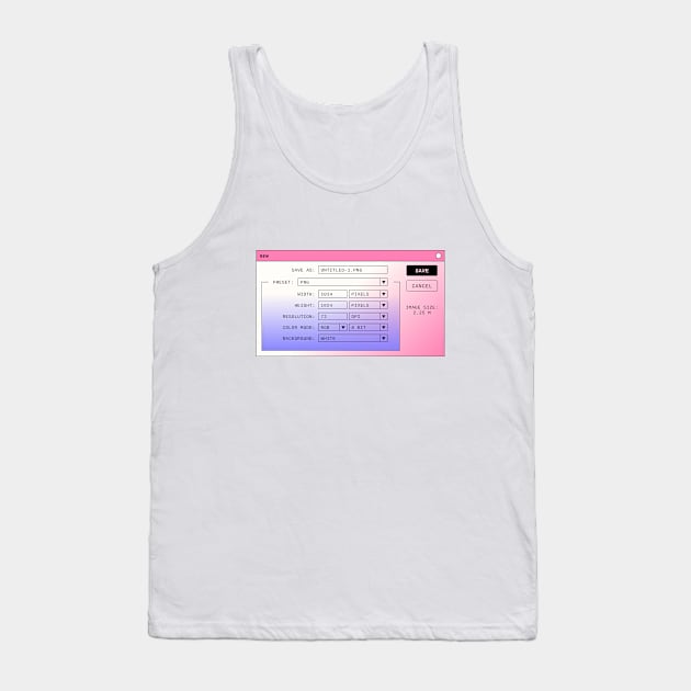 Retro Graphic Designers Tank Top by candy voltage